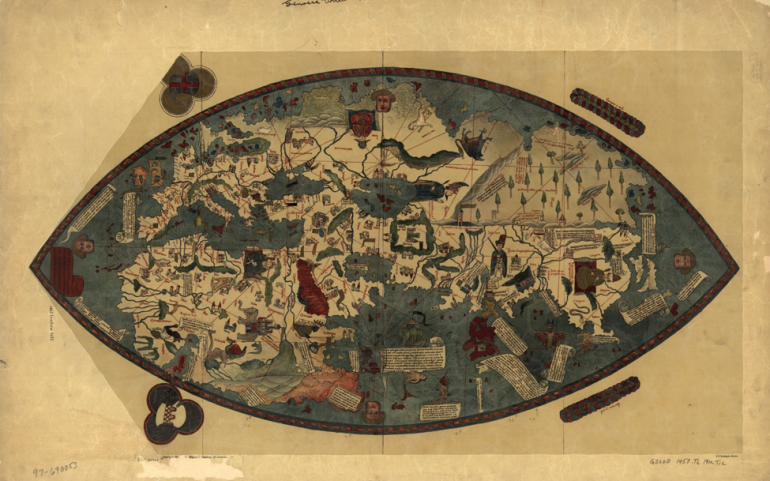 Genoese World Map 1457 AD